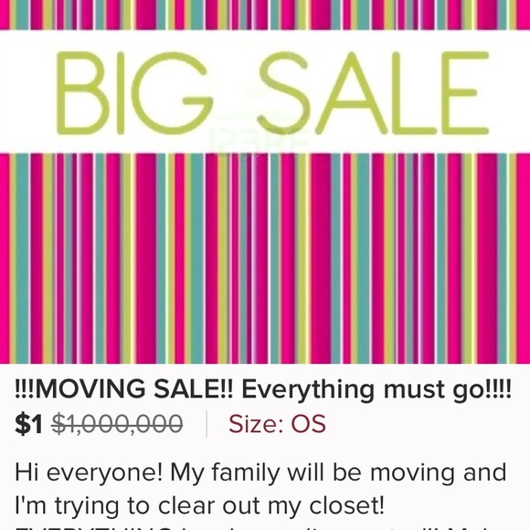 MOVING SALE